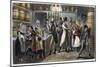 London: Bar Room, 1821-George Cruikshank-Mounted Giclee Print