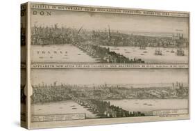 London, before and after the Great Fire-Wenceslaus Hollar-Stretched Canvas