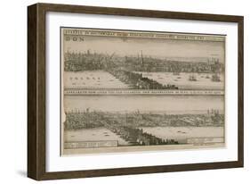 London, before and after the Great Fire-Wenceslaus Hollar-Framed Giclee Print