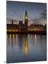 London Big Ben evening-Charles Bowman-Mounted Photographic Print