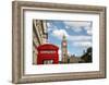 London Big Ben & Phone Booth-null-Framed Art Print
