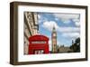 London Big Ben & Phone Booth-null-Framed Art Print