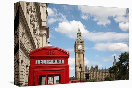 London Big Ben & Phone Booth-null-Stretched Canvas