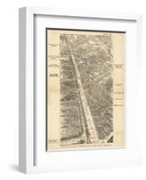 London Birdseye-null-Framed Art Print