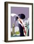 London Blank - Dave Thompson Contemporary Travel Print-Dave Thompson-Framed Art Print