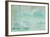 London, Boats on the Thames-Claude Monet-Framed Giclee Print