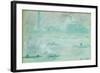 London, Boats on the Thames-Claude Monet-Framed Giclee Print