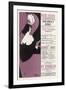 London Bookseller's Poster-Aubrey Beardsley-Framed Premium Giclee Print