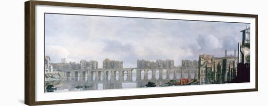 London Bridge, 1630-Claude Jongh-Framed Premium Giclee Print