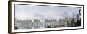 London Bridge, 1630-Claude Jongh-Framed Premium Giclee Print