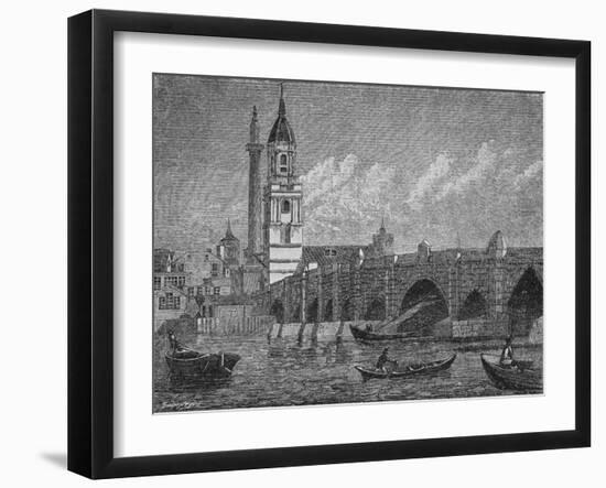 'London Bridge', 1796, (1903)-JOHN WALKER-Framed Giclee Print