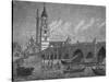 'London Bridge', 1796, (1903)-JOHN WALKER-Stretched Canvas