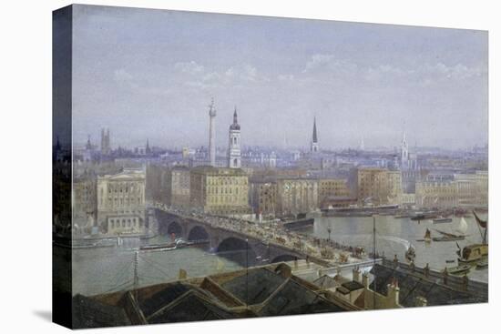 London Bridge and the City of London, 1892-John Crowther-Stretched Canvas