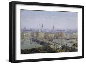 London Bridge and the City of London, 1892-John Crowther-Framed Giclee Print