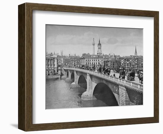 London Bridge, City of London, 1911-Pictorial Agency-Framed Photographic Print