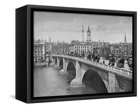 London Bridge, City of London, 1911-Pictorial Agency-Framed Stretched Canvas