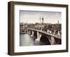 London Bridge, City of London, 1911-Pictorial Agency-Framed Photographic Print