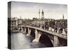 London Bridge, City of London, 1911-Pictorial Agency-Stretched Canvas