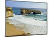 London Bridge, Coastal Feature Along the Great Ocean Road, Victoria, Australia-Peter Scholey-Mounted Photographic Print