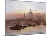 London Bridge, England-Fred E.J. Goff-Mounted Giclee Print