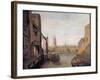 London Bridge from Pepper Alley Stairs, 1788-William Marlow-Framed Giclee Print