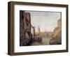 London Bridge from Pepper Alley Stairs, 1788-William Marlow-Framed Giclee Print