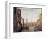 London Bridge from Pepper Alley Stairs, 1788-William Marlow-Framed Giclee Print
