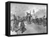 'London Bridge - Going Across', 1891-William Luker-Framed Stretched Canvas