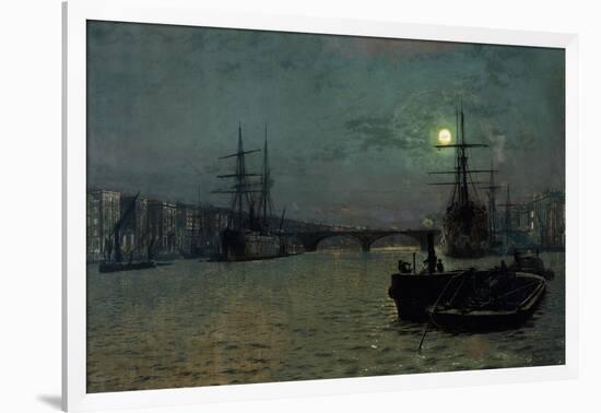 London Bridge - Half Tide, 1884-John Atkinson Grimshaw-Framed Giclee Print