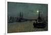 London Bridge - Half Tide, 1884-John Atkinson Grimshaw-Framed Giclee Print