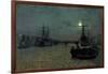 London Bridge - Half Tide, 1884-John Atkinson Grimshaw-Framed Giclee Print