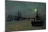 London Bridge - Half Tide, 1884-John Atkinson Grimshaw-Mounted Giclee Print