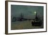 London Bridge - Half Tide, 1884-John Atkinson Grimshaw-Framed Giclee Print