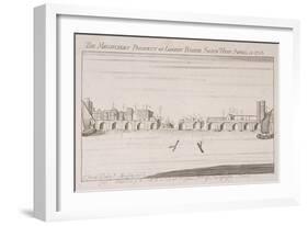 London Bridge, London, 1758-T Jump-Framed Giclee Print