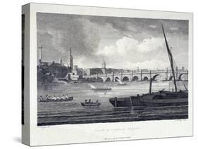 London Bridge, London, 1798-J Dadley-Stretched Canvas