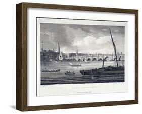 London Bridge, London, 1798-J Dadley-Framed Giclee Print