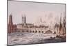 London Bridge, London, 1823-John Hassall-Mounted Giclee Print