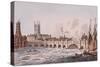 London Bridge, London, 1823-John Hassall-Stretched Canvas