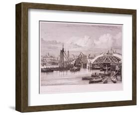 London Bridge, London, 1827-Edward William Cooke-Framed Giclee Print
