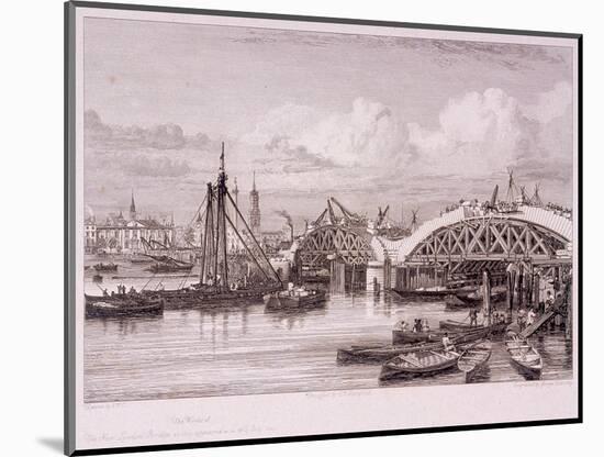 London Bridge, London, 1827-Edward William Cooke-Mounted Giclee Print