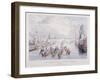 London Bridge, London, 1831-Charles Etienne Pierre Motte-Framed Giclee Print