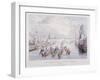 London Bridge, London, 1831-Charles Etienne Pierre Motte-Framed Giclee Print