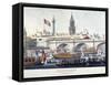 London Bridge, London, 1831-Henry Matthews-Framed Stretched Canvas