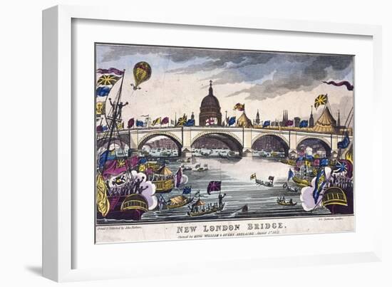 London Bridge, London, 1831-null-Framed Giclee Print