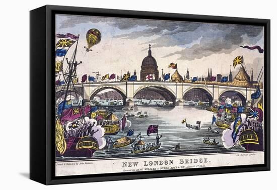 London Bridge, London, 1831-null-Framed Stretched Canvas