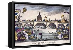 London Bridge, London, 1831-null-Framed Stretched Canvas