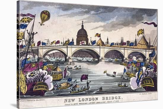 London Bridge, London, 1831-null-Stretched Canvas