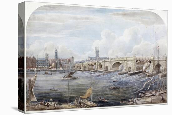 London Bridge, London, 1831-G Yates-Stretched Canvas