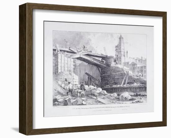 London Bridge, London, 1832-Charles Joseph Hullmandel-Framed Giclee Print