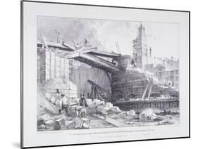 London Bridge, London, 1832-Charles Joseph Hullmandel-Mounted Giclee Print